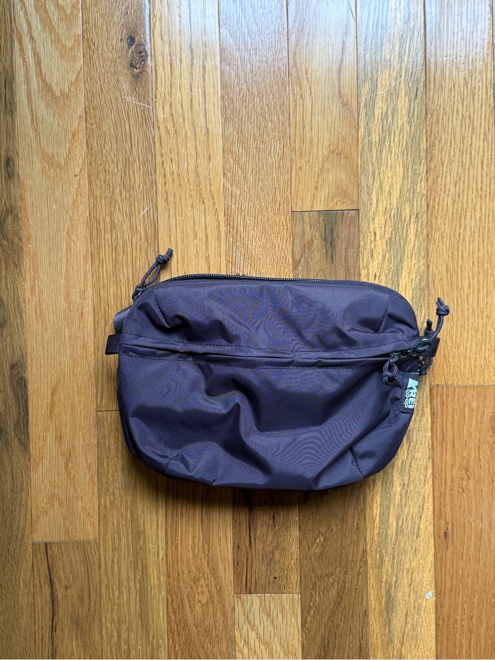 REI dark purple belt bag